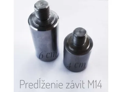 Predĺženie hriadeľa na uhlovej brúske - M 14 / M 14