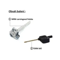 Mini Guľatá 16mm Frézovacia stopka 3,2mm - DCR Mini Guľatá 16mm Frézovacia stopka 3,2mm - DCR
