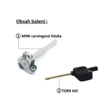 Mini Guľatá 16mm Frézovacia stopka 3,2mm - DCR Mini Guľatá 16mm Frézovacia stopka 3,2mm - DCR
