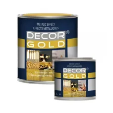 Decor Gold 500ml - Vodou riediteľná zlatá farba na drevo a kov - Rich Gold Decor Gold 500ml - Vodou riediteľná zlatá farba na drevo a kov - Rich Gold