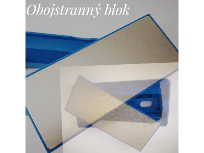 Diamantový blok v stojane-obojstranný